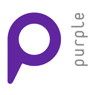 the purple logo