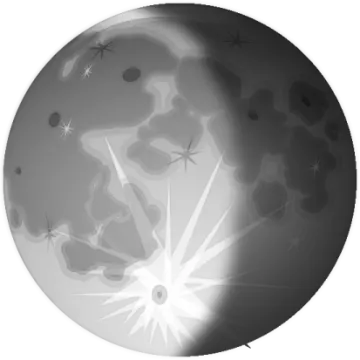 a black and white image of the moon