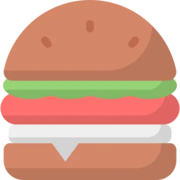 a hamburger with cheese and tomato on it