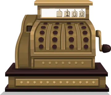 an old slot machine on a white background