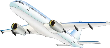 an airplane is flying in the air