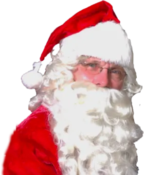 a man dressed as santa claus