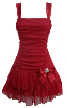 a red dress on a white background