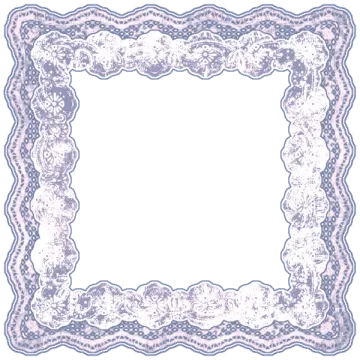 a square frame with a floral pattern on it