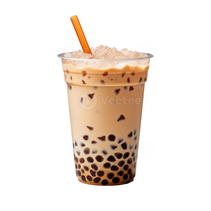 a cup of iced coffee with a straw in it