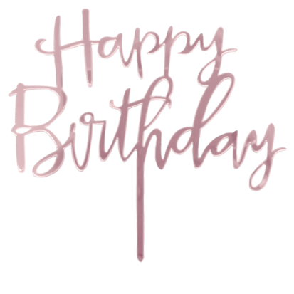 a pink birthday card with the words happy birthday