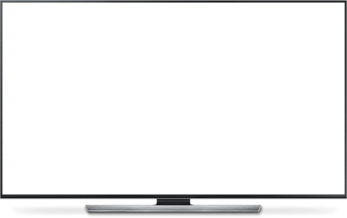 a flat screen tv on a white background