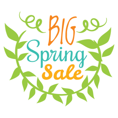 the logo for big spring sale