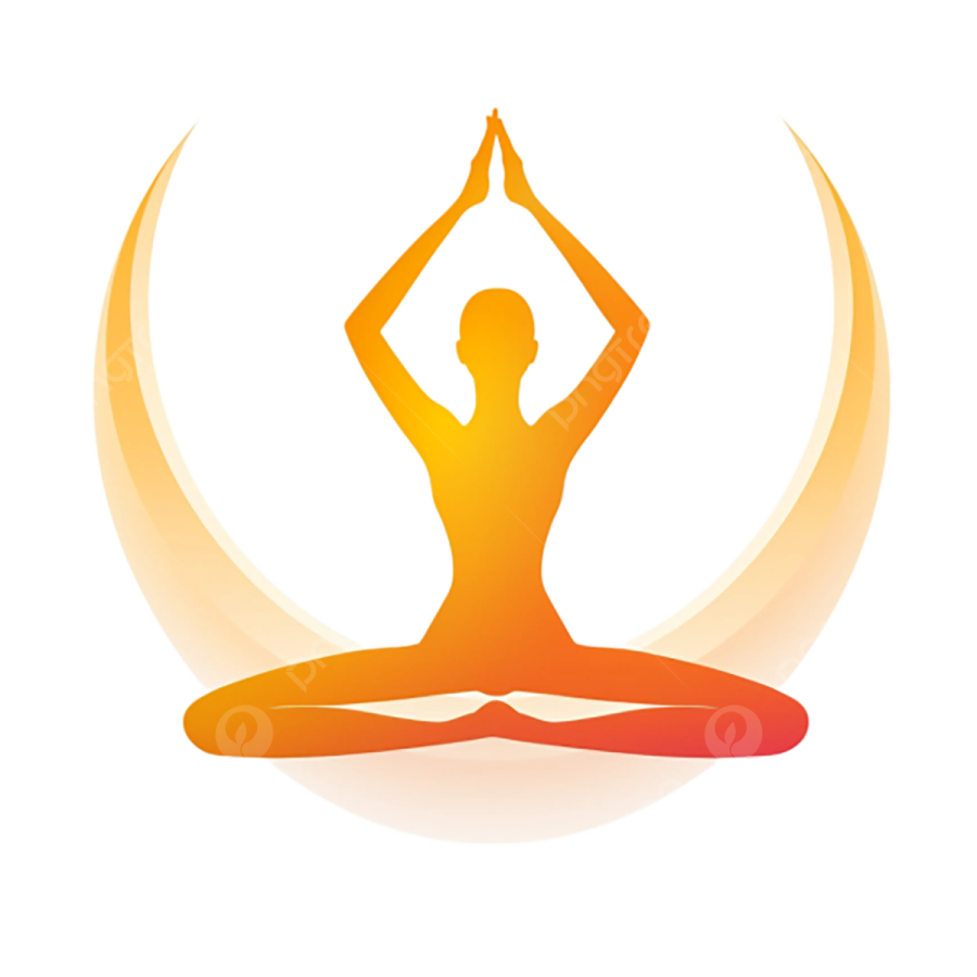 a woman doing yoga in the lotus position