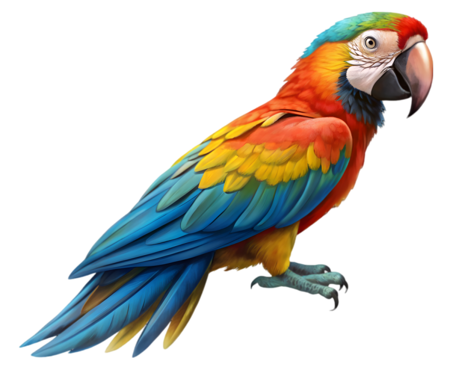 a colorful parrot sitting on top of a tree branch