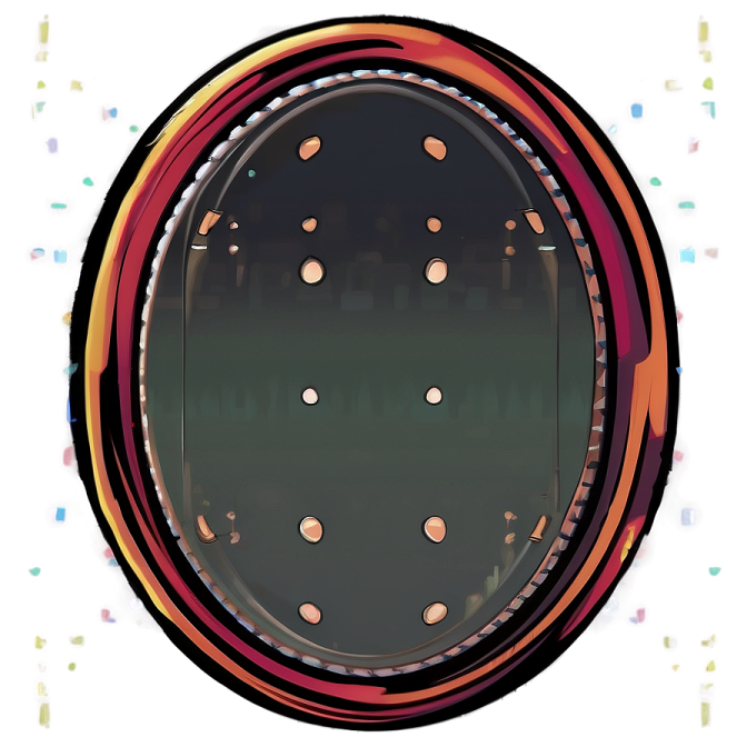 a circular object with many circles around it