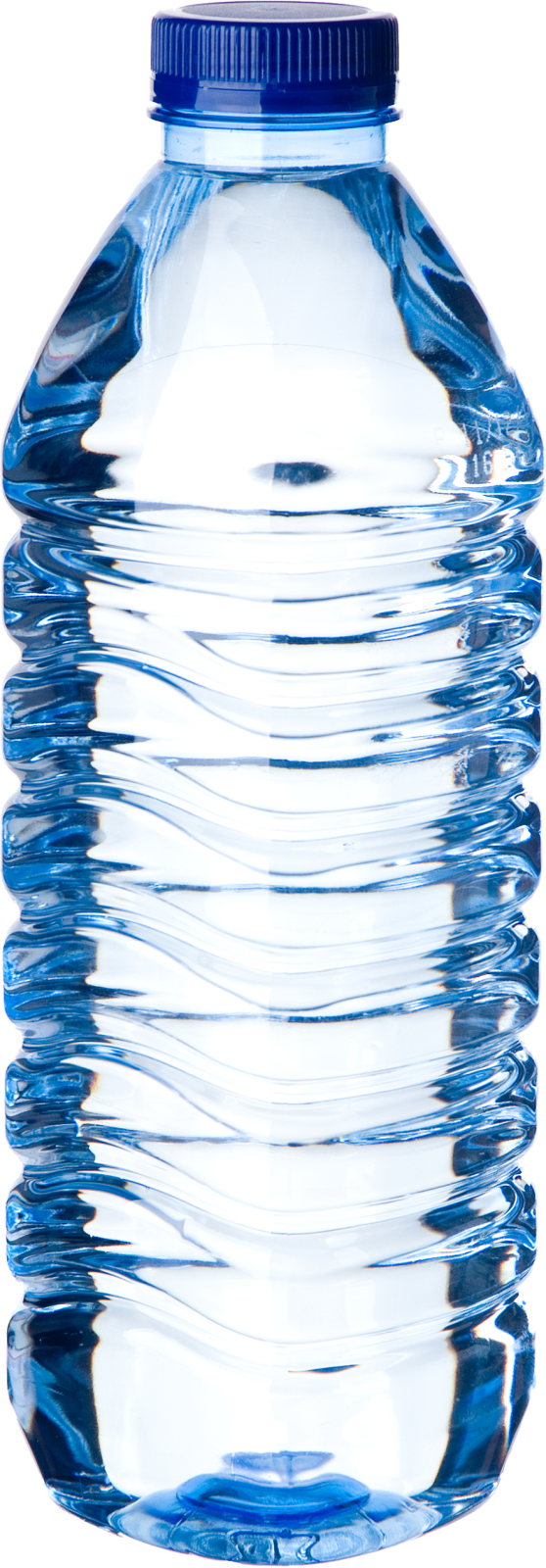 a bottle of water on a white background