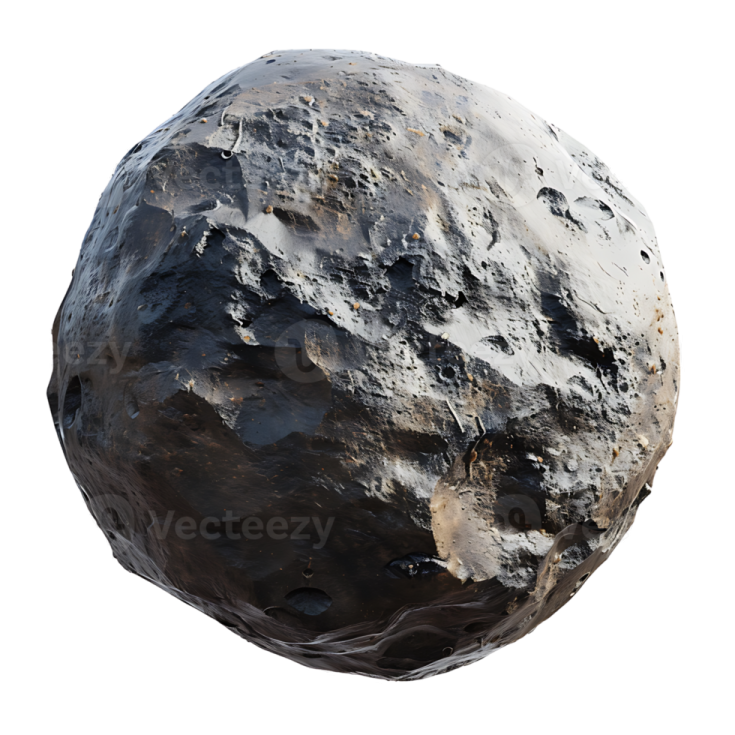 an asteroid on a white background