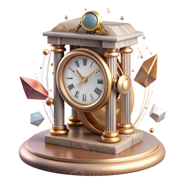 a clock that is sitting on top of a table