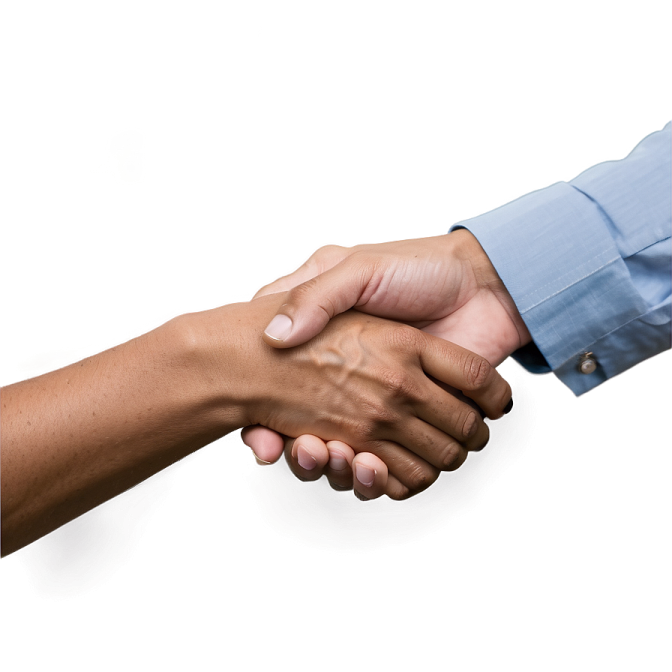 two people shaking hands