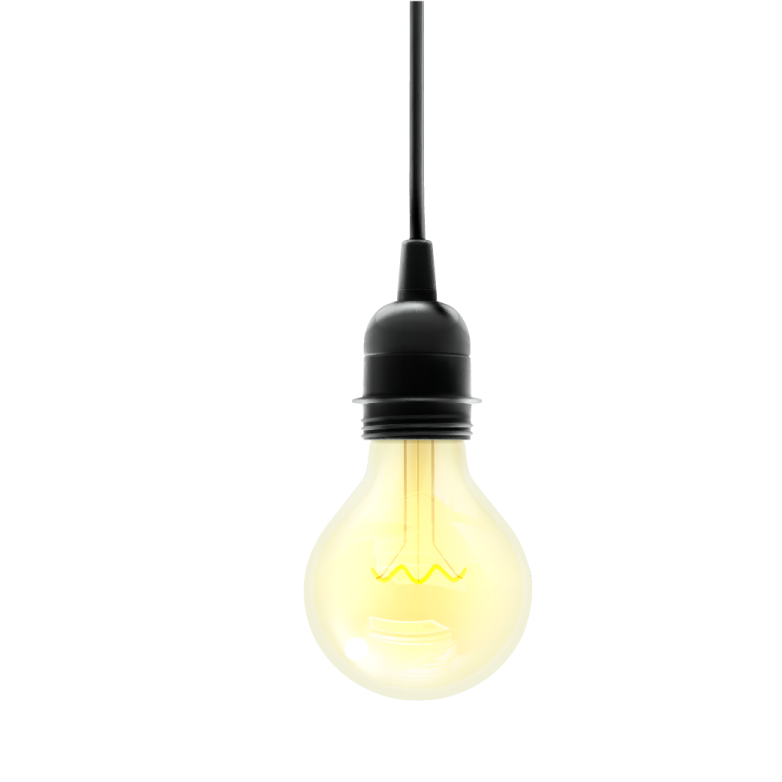 a light bulb that is hanging from the ceiling