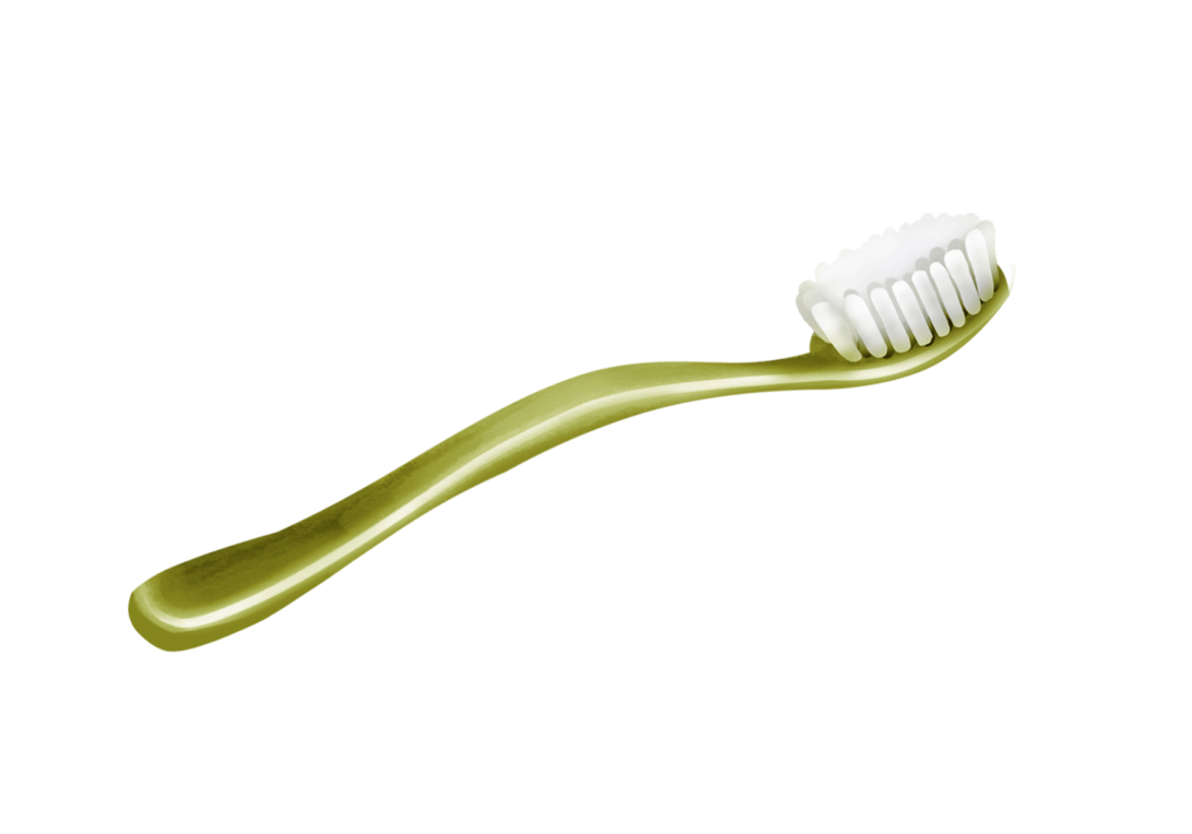 a toothbrush on a white background