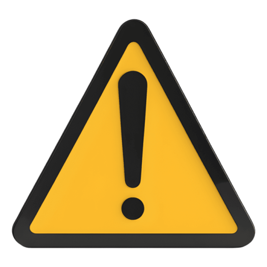 a yellow and black triangular warning sign