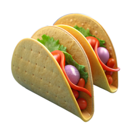 a close up of two tacoa toros
