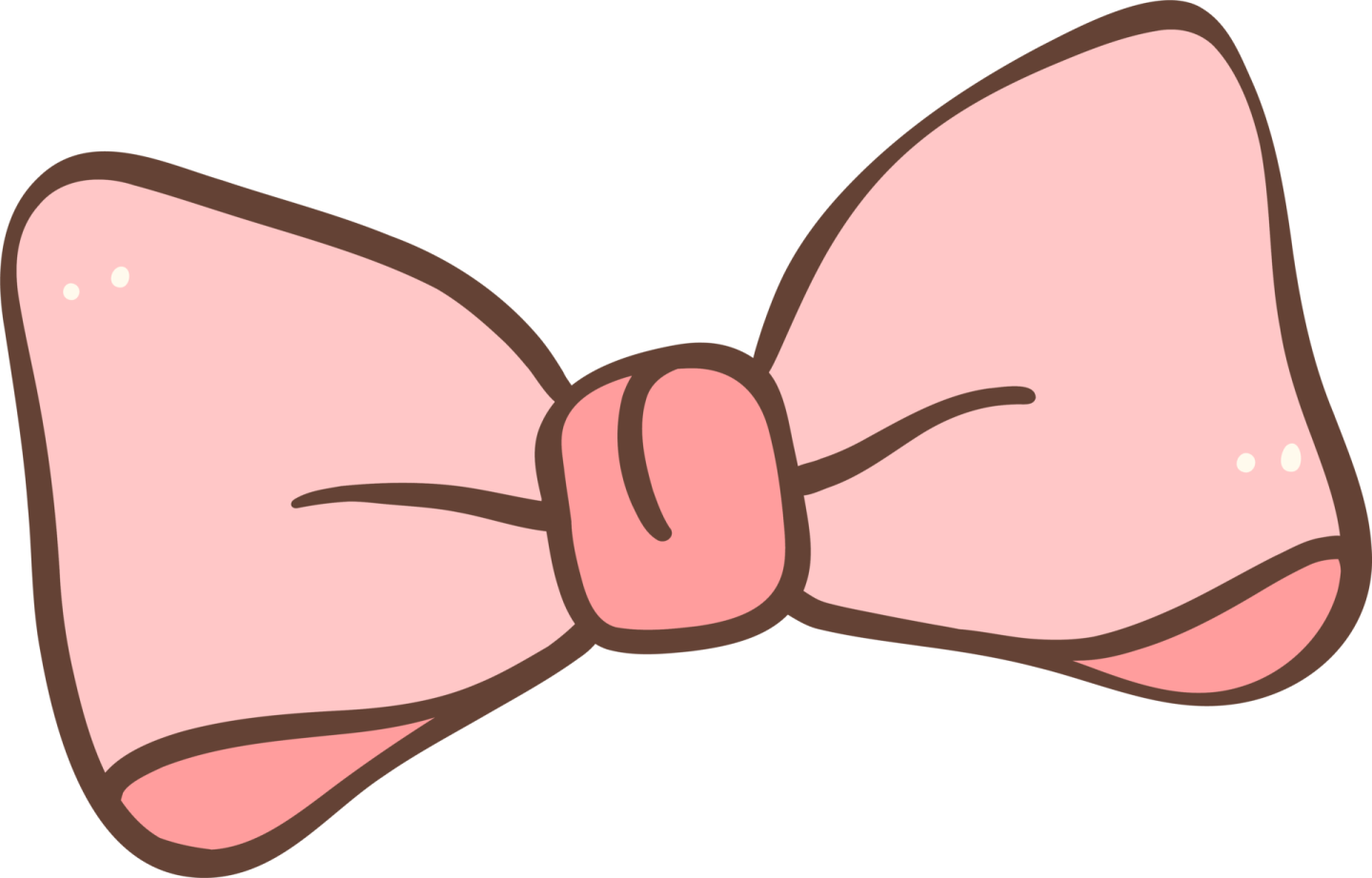 a pink bow clipart