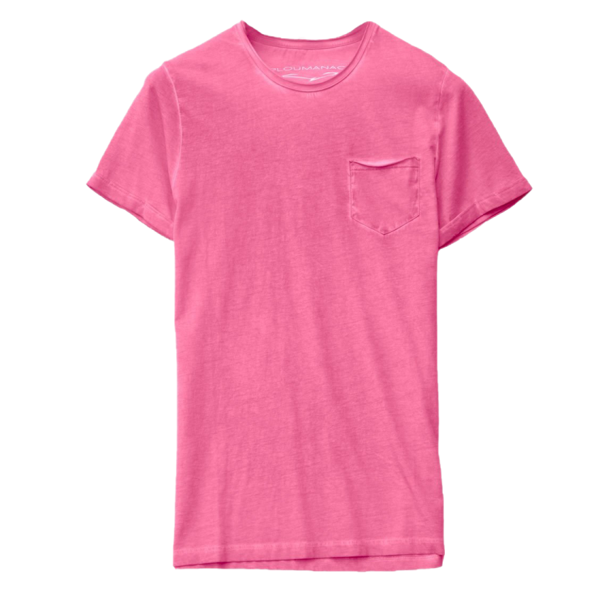 a pink t - shirt with a pocket