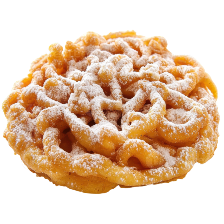 a pile of powdered sugar on a white background
