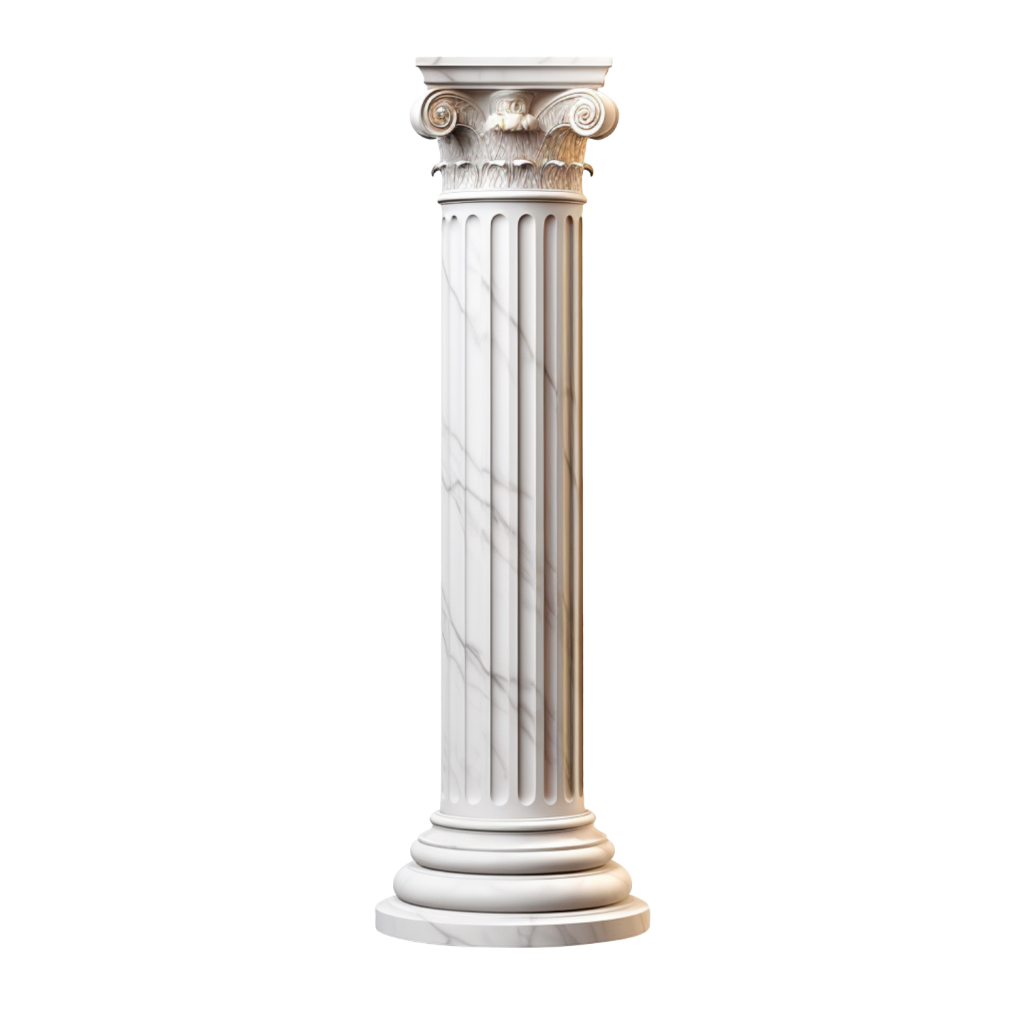 a white marble column