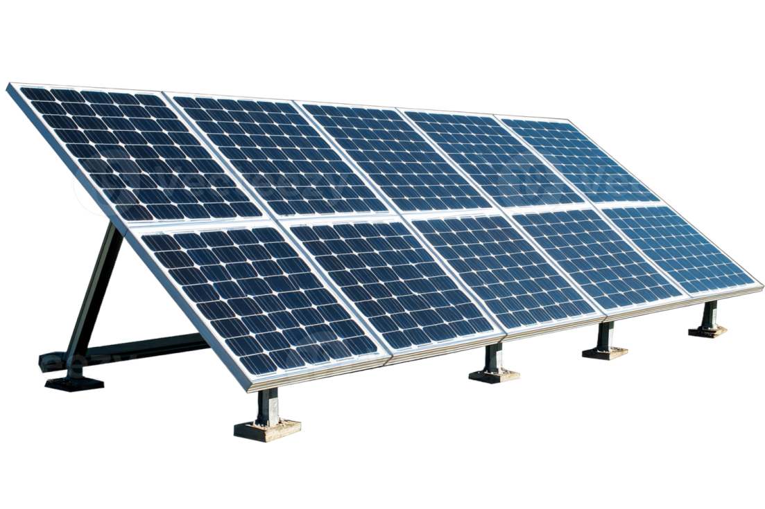 a solar panel on a white background