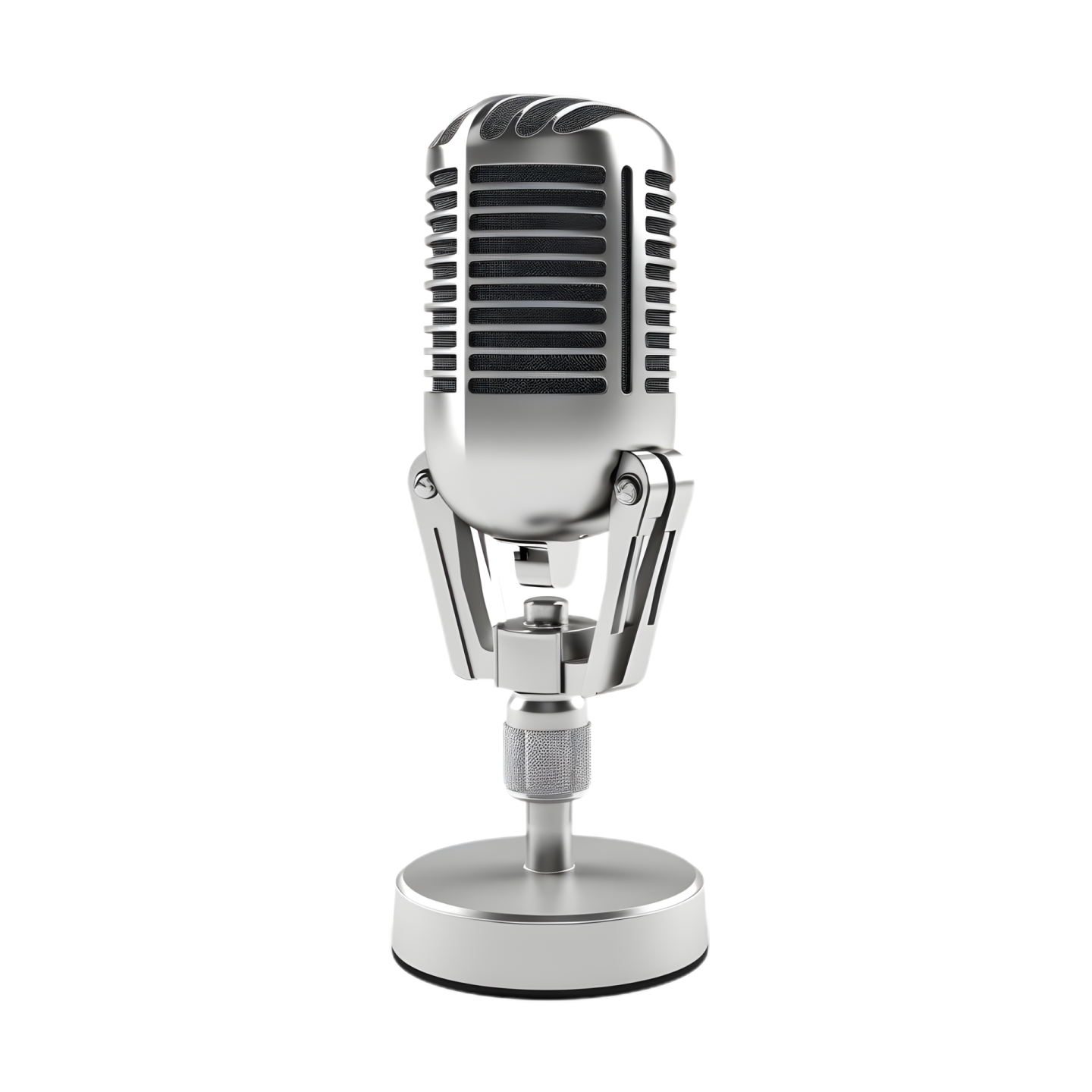 an old fashioned microphone on a stand