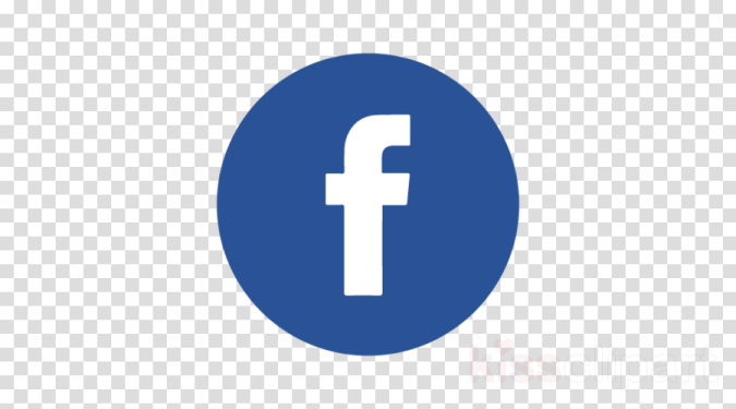 the facebook logo on a transparent background