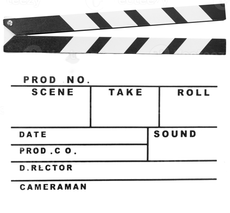 A clap with the words pro on it