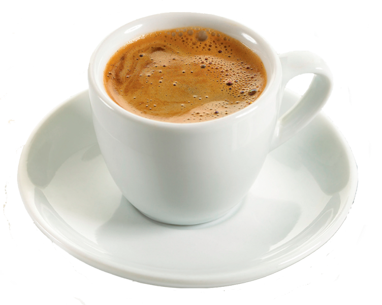 a white cup on a saucer
