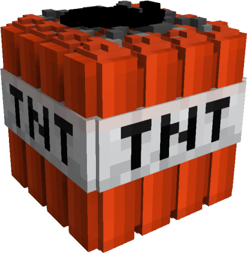 an orange cube with a black and white face