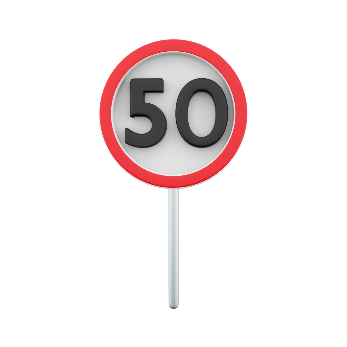 a road sign with the number 50 on it
