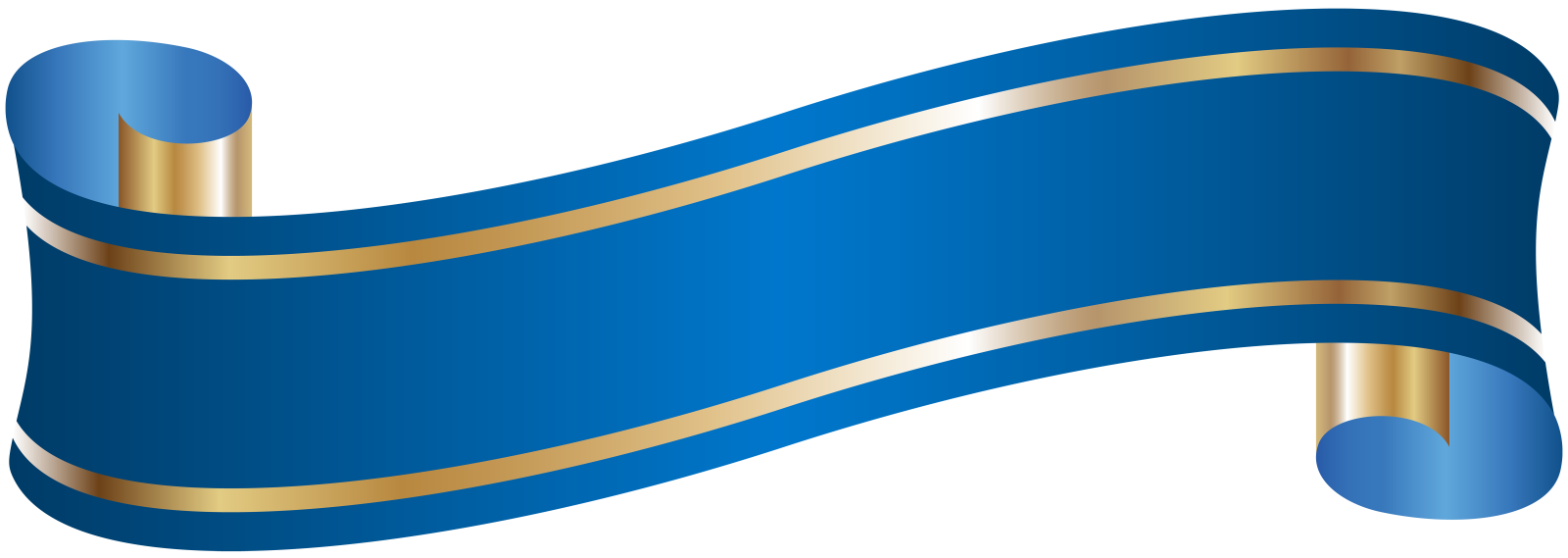 a blue and gold flag on a white background