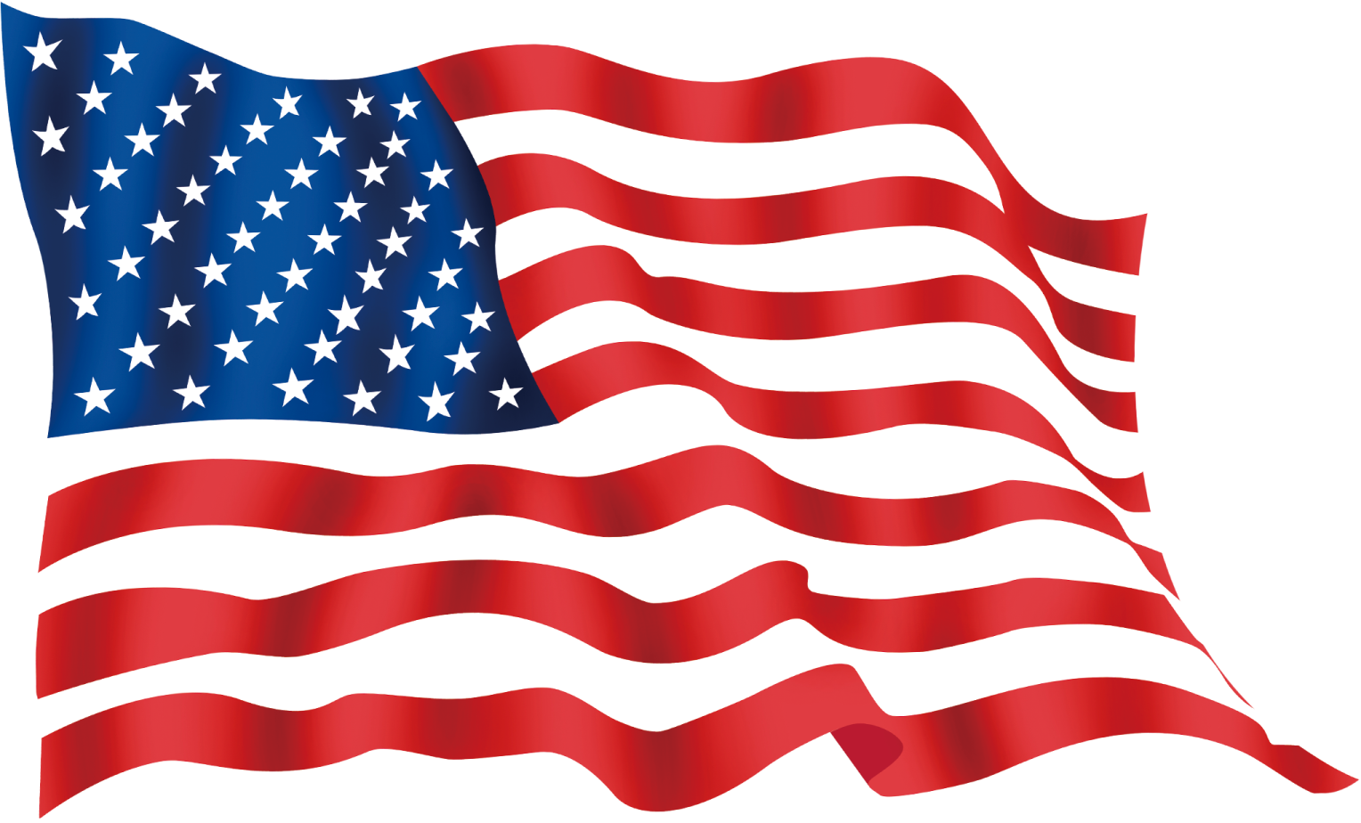 an american flag waving in the wind