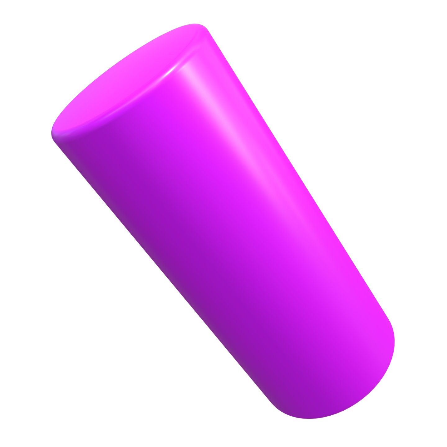a purple tube on a white background