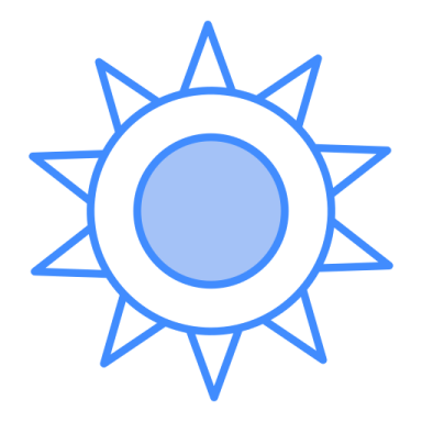 an icon of a sun