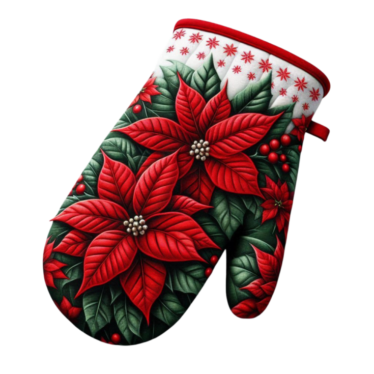 a pair of red poins on a white background
