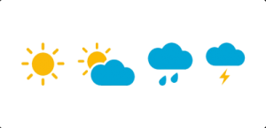 a cloud with the sun behind it