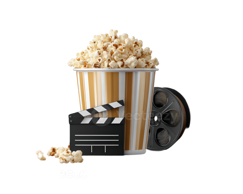 a popcorn bucket full of popcorn