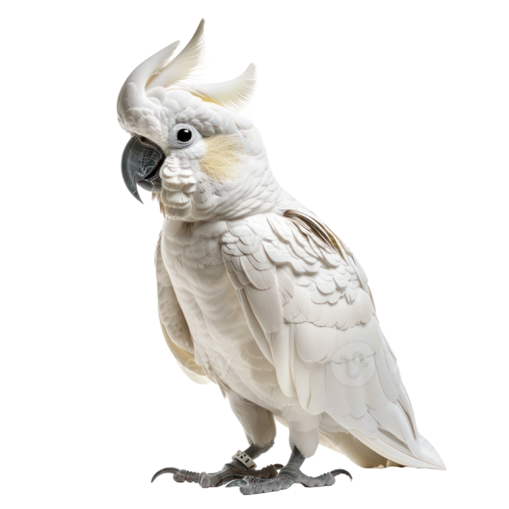 a white cock standing on its hinds