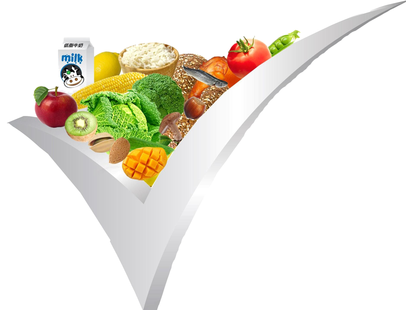 a white box filled with lots of food