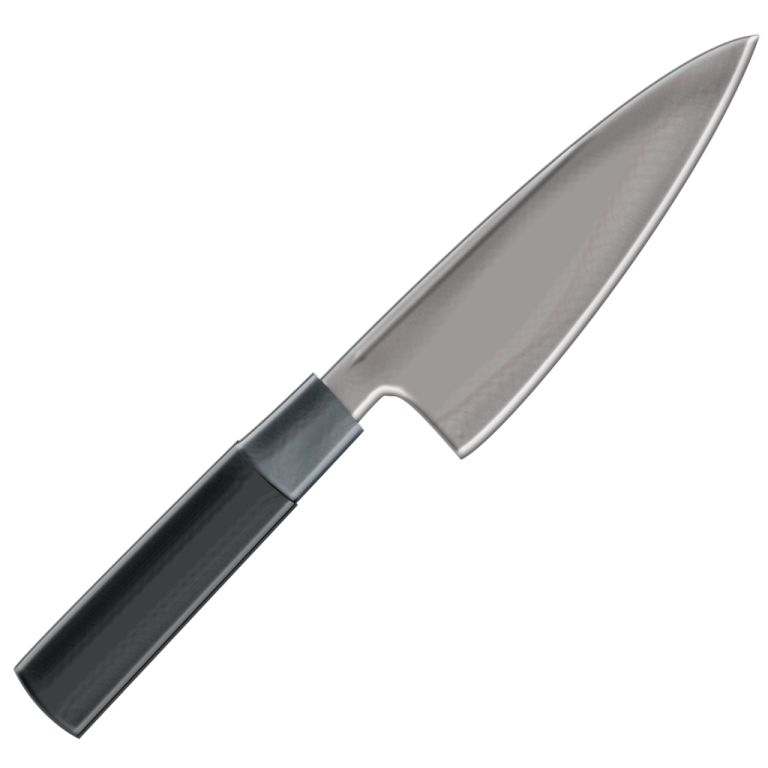 a knife on a white background