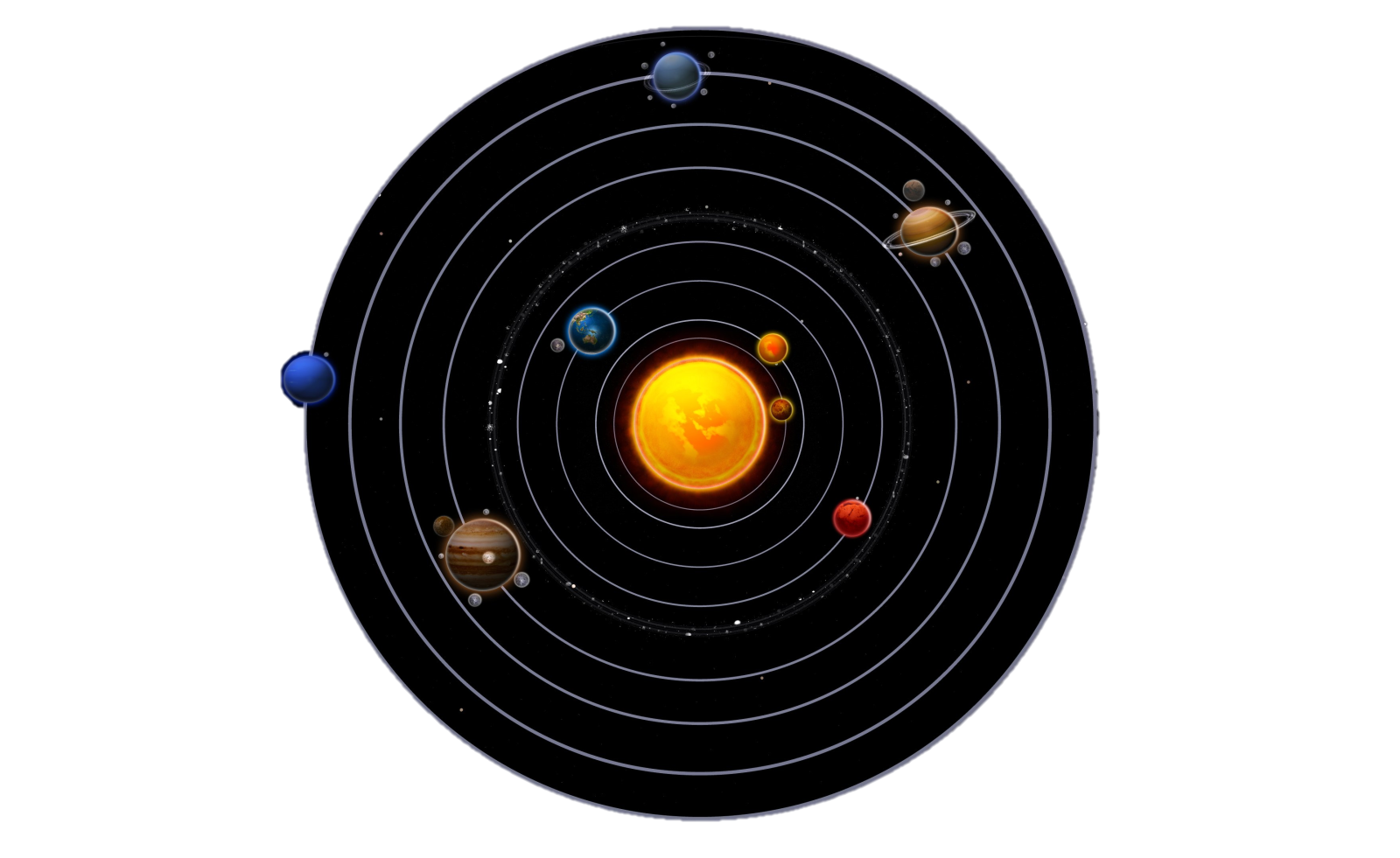 an image of the solar system