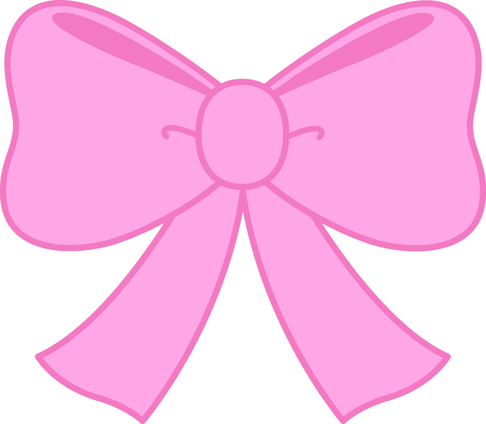 a pink bow on a white background