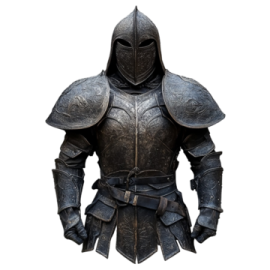 a medieval knight in full armor