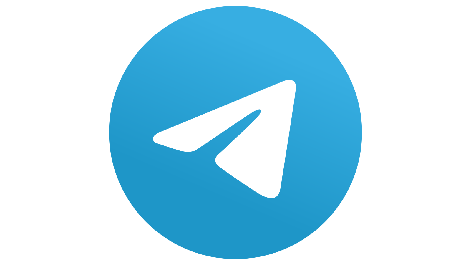 a blue circle with a white arrow in the middle