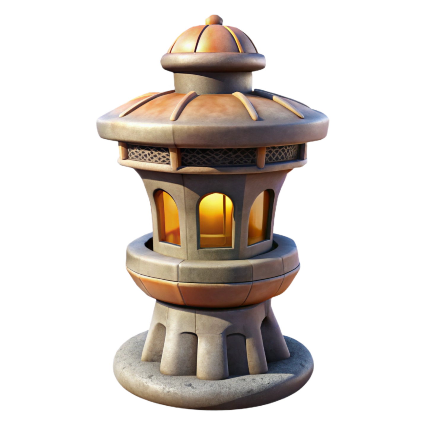 a light that is sitting on top of a table