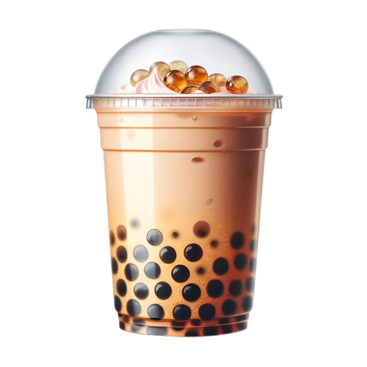 a cup filled with ice and chocolates